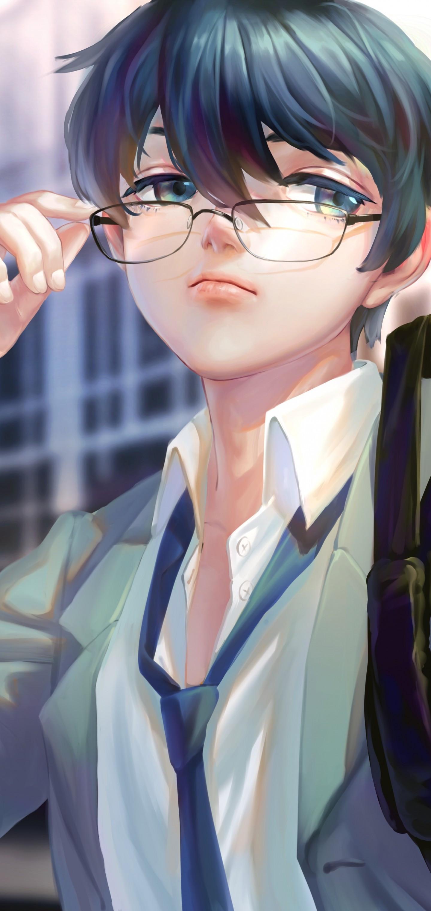 Gojo satoru cosplay glasses anime character cos prop retro . Anime Boy Glasses Wallpapers Top Free Anime Boy Glasses Backgrounds Wallpaperaccess