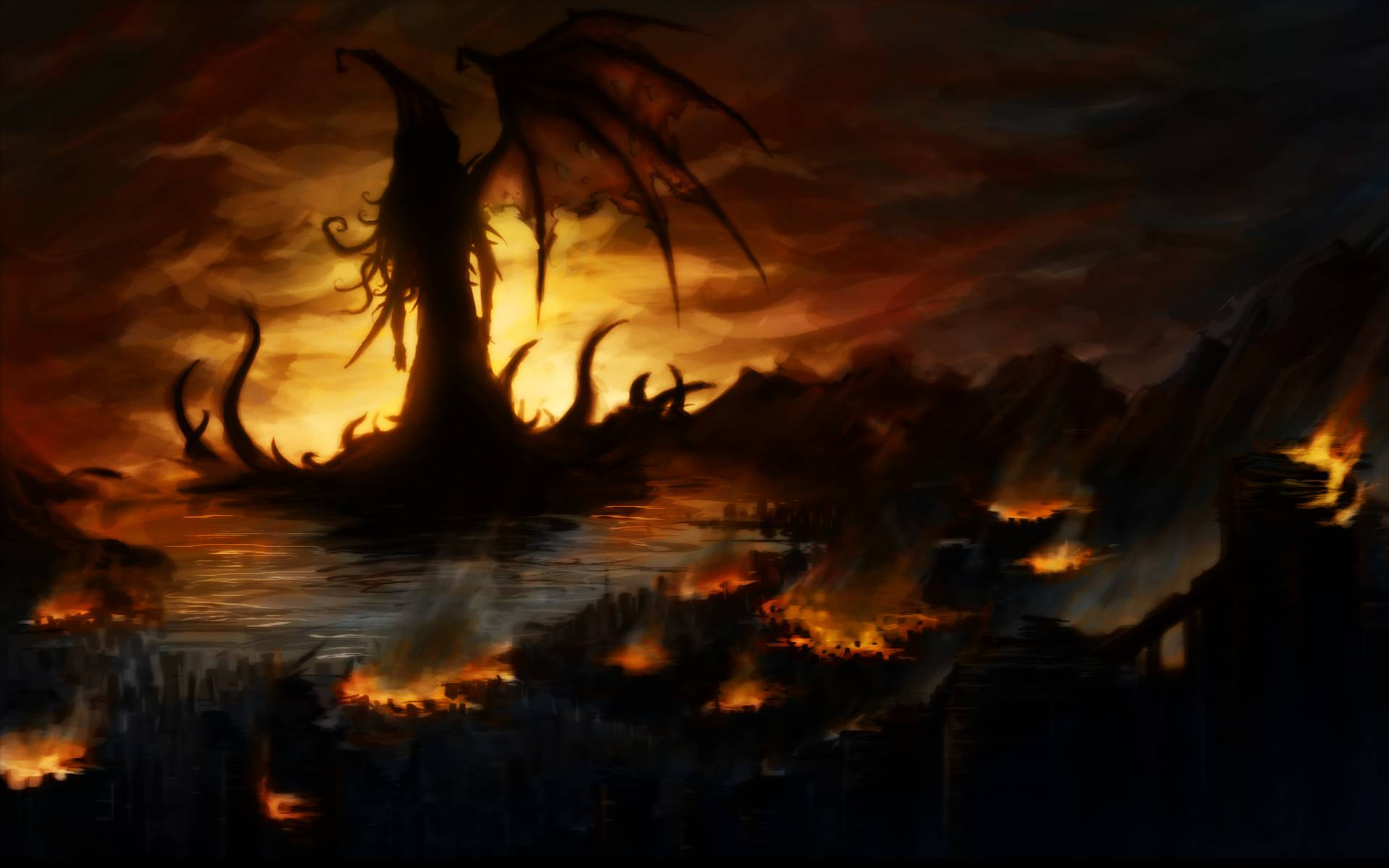 Green squid log, cthulhu, h. Lovecraft Wallpapers Wallpaper Cave
