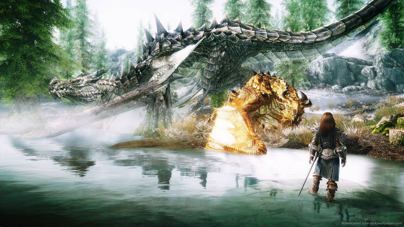 The best quality and size only with us! Skyrim Wallpapers 1366x768 - Wallpaper Cave