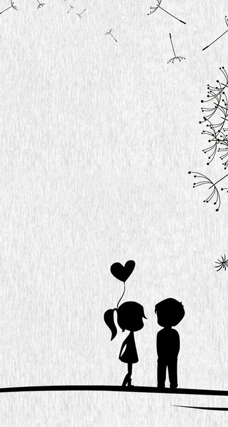 Attractive in a dainty way; Cute Cartoon Love Couple Wallpapers - Wallpaper Cave