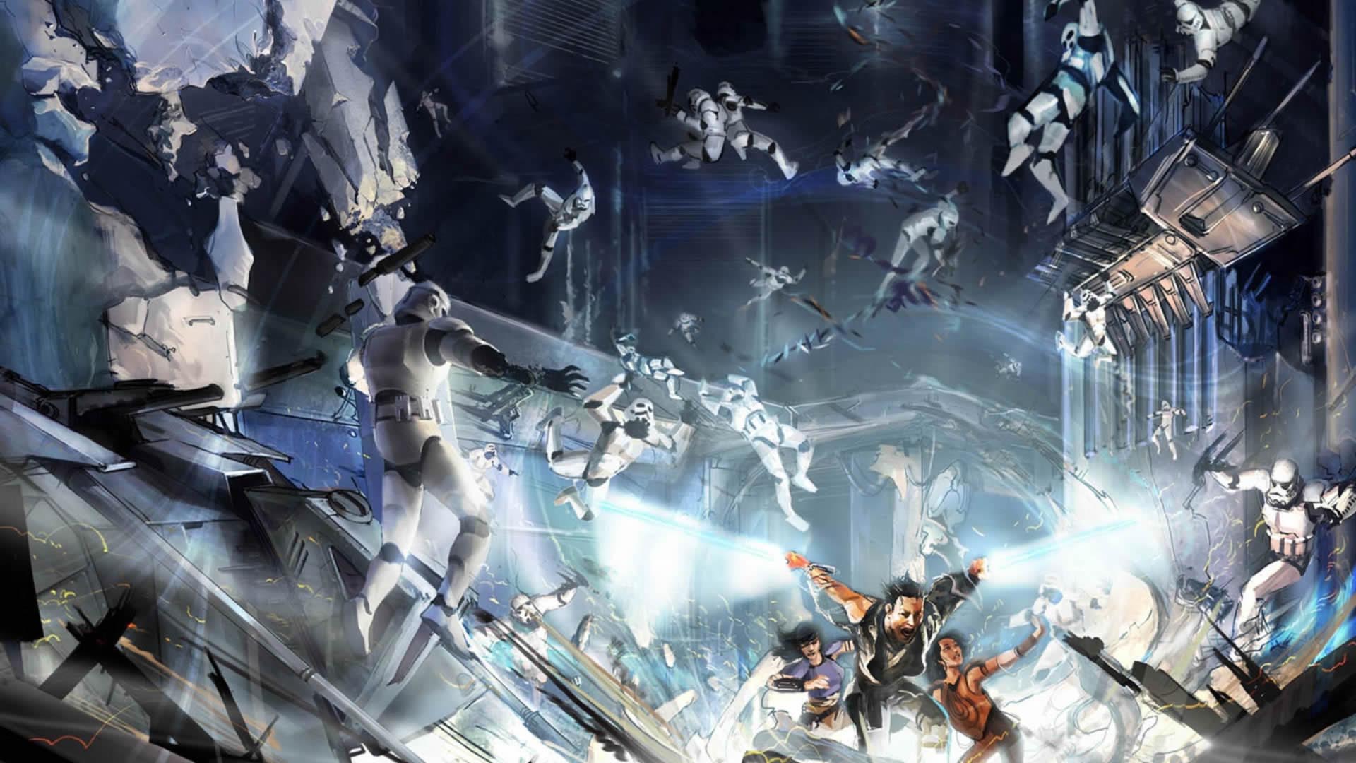 Epic star wars wallpapers and background images for all your devices. Star Wars Battle Wallpapers Wallpaper Cave