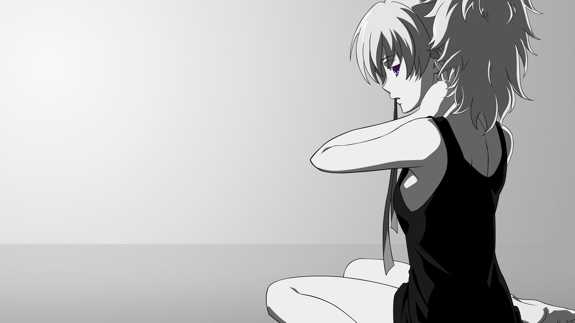 Black And White Anime Wallpapers Wallpaper Cave