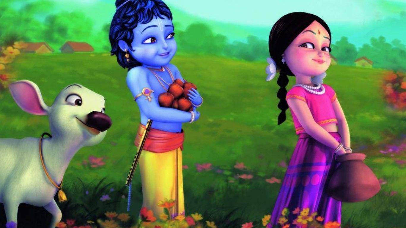Hd wallpapers and background images. Little Krishna Wallpapers - Wallpaper Cave