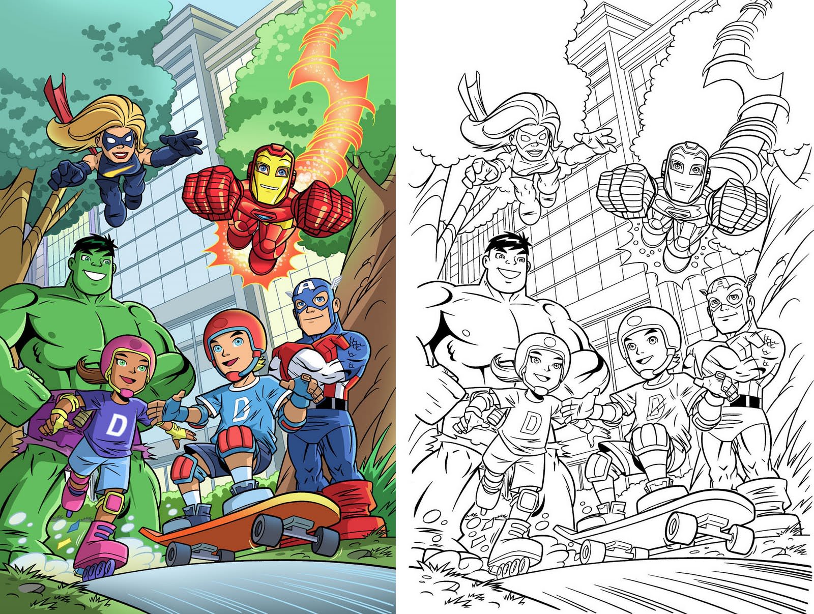 Hundreds of free spring coloring pages that will keep children busy for hours. Super Hero Squad Characters Wallpapers Wallpaper Cave