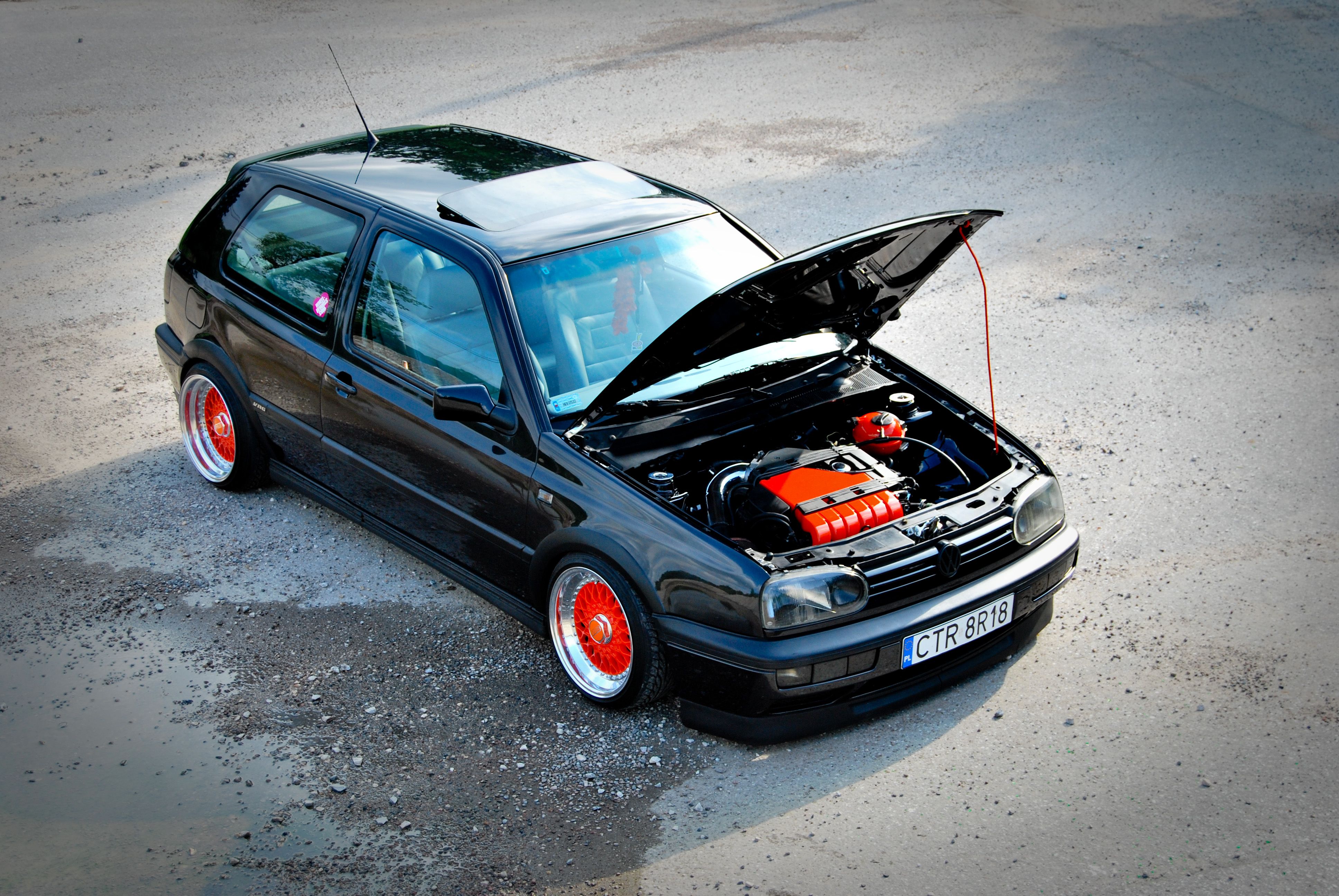 Red volkswagen hatchback, volkswagen, golf, red cars, vehicle, hd wallpaper. Golf Mk3 Wallpapers Wallpaper Cave