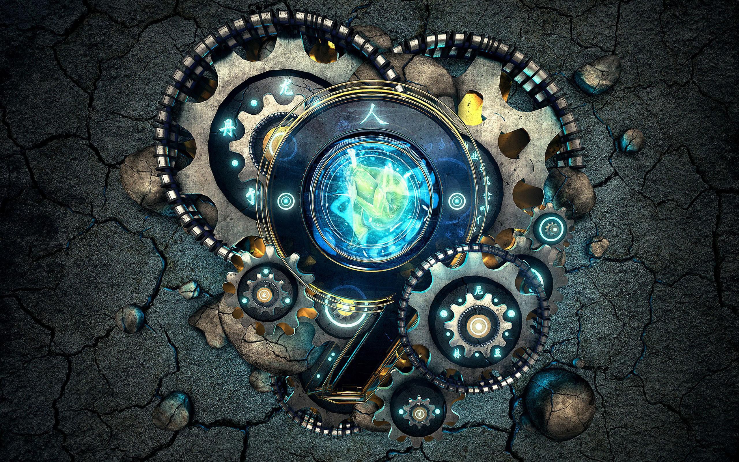 This hd wallpaper is about artwork, digital art, field, floating, gears, grass, landscape, original wallpaper dimensions is 1920x1080px, . Gears Wallpapers Wallpaper Cave