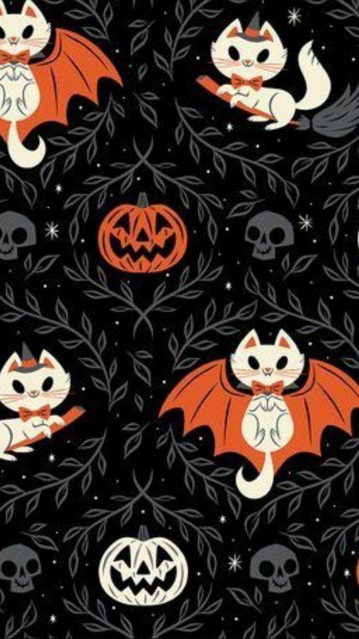 Iphone/android wallpaper phone background halloween spooky screen saver. Halloween Illustration Wallpapers Wallpaper Cave