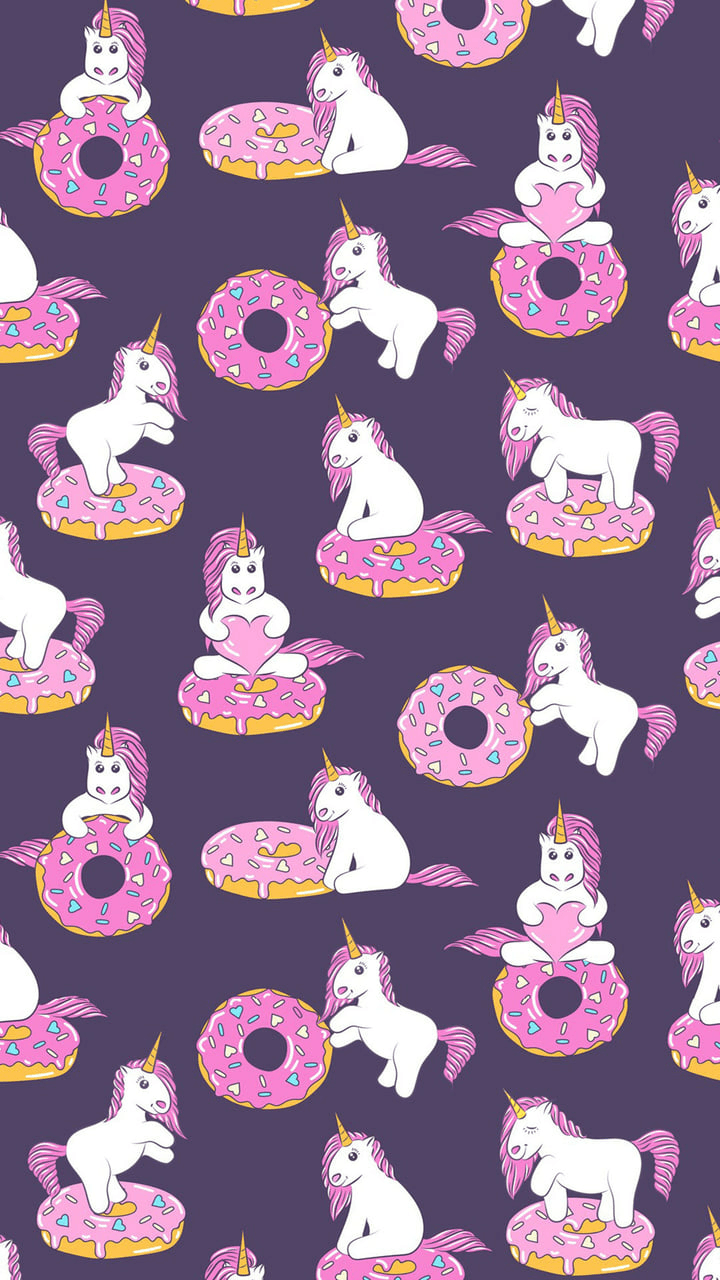 Donut pink wallpaper background wallpaper background donut 720x1278 . Unicorn Donut Wallpapers Wallpaper Cave
