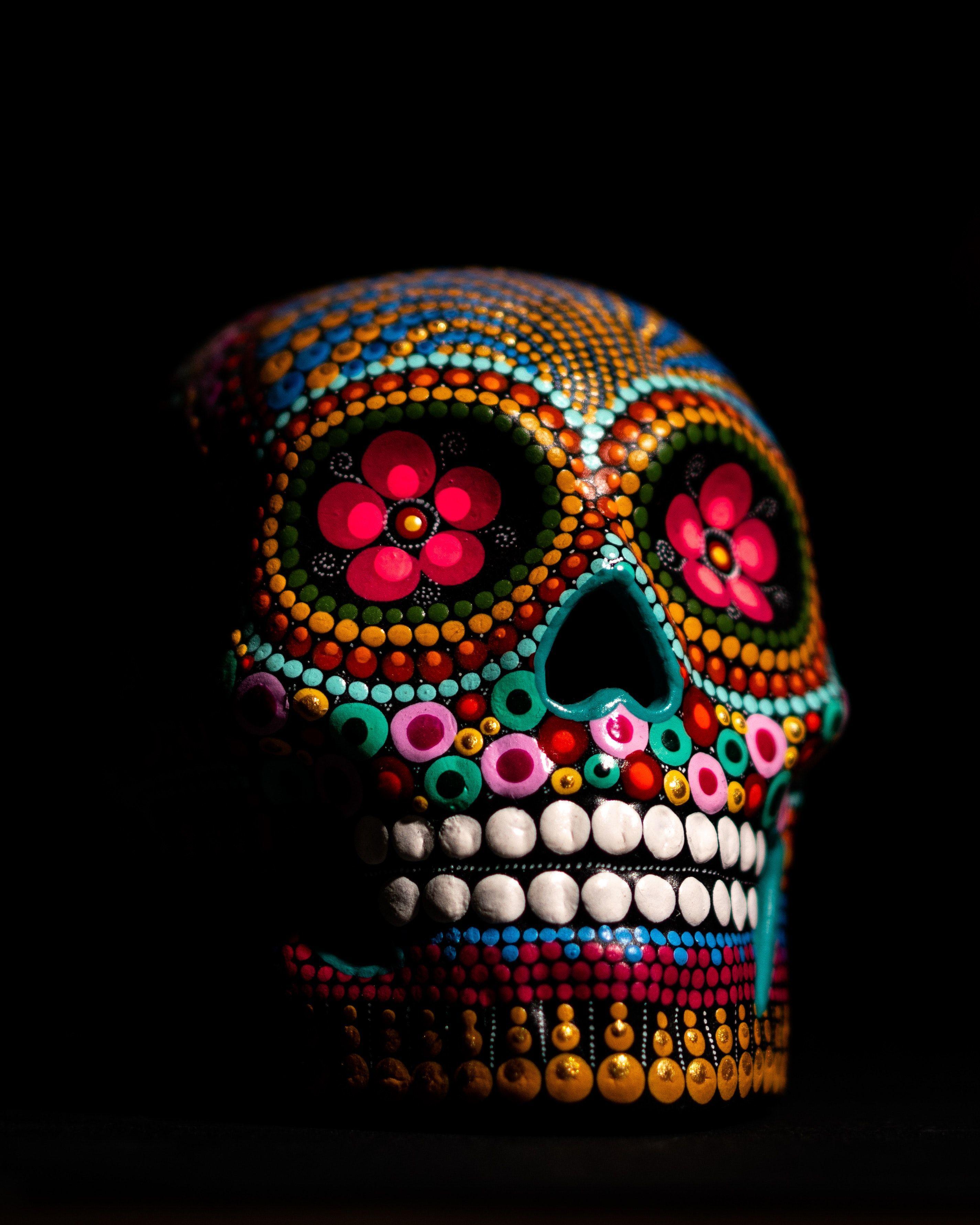 Long before the arrival of the spanish conquistadors, the aztecs and other cultures . Day Of The Dead Dia De Muertos Wallpapers Wallpaper Cave