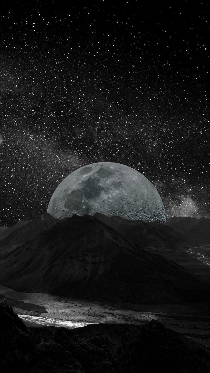 Wallpaper hd ini tentang dark, aesthetic, moon, wallpapers, wallpaper,. Aesthetic Black Space Wallpapers - Wallpaper Cave