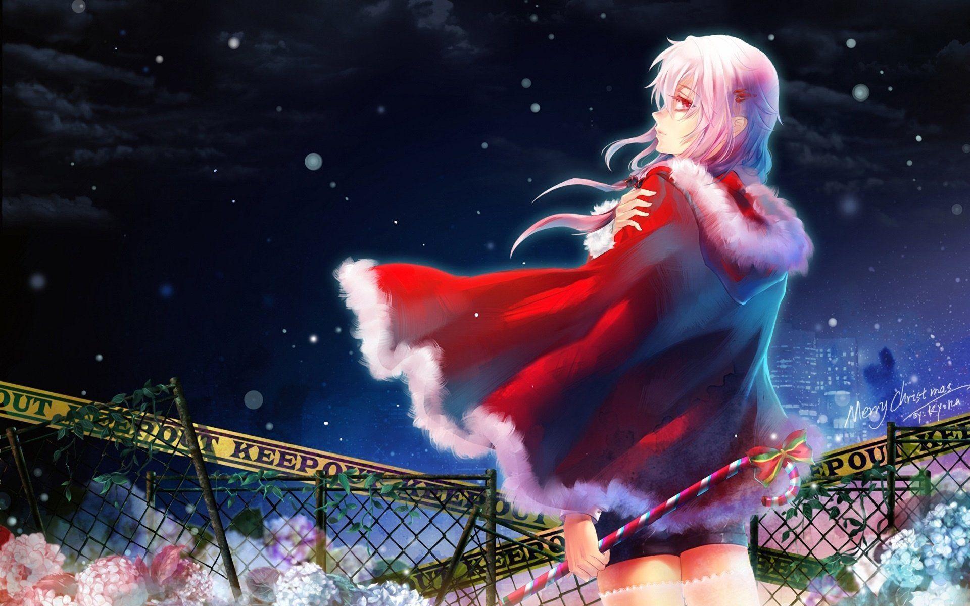 Aesthetic anime animeboy art artboy boy cute grey. Sad Christmas Anime Girl Wallpapers Wallpaper Cave