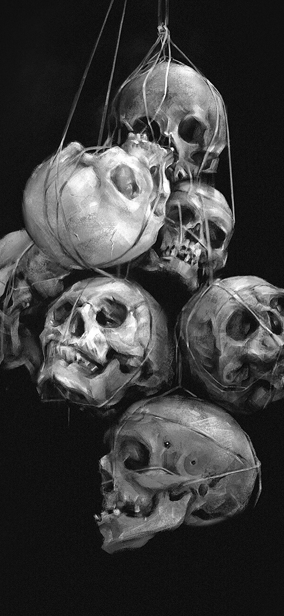 Iphone xr and iphone se (1st and 2nd generation) don't support live wallpaper. 3D Skull Phone Screensaver Wallpapers - Wallpaper Cave