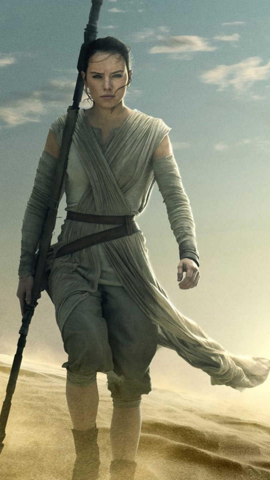 The force awakens, you already know that rey is a total badass. Rey Skywalker iPhone Wallpapers - Wallpaper Cave