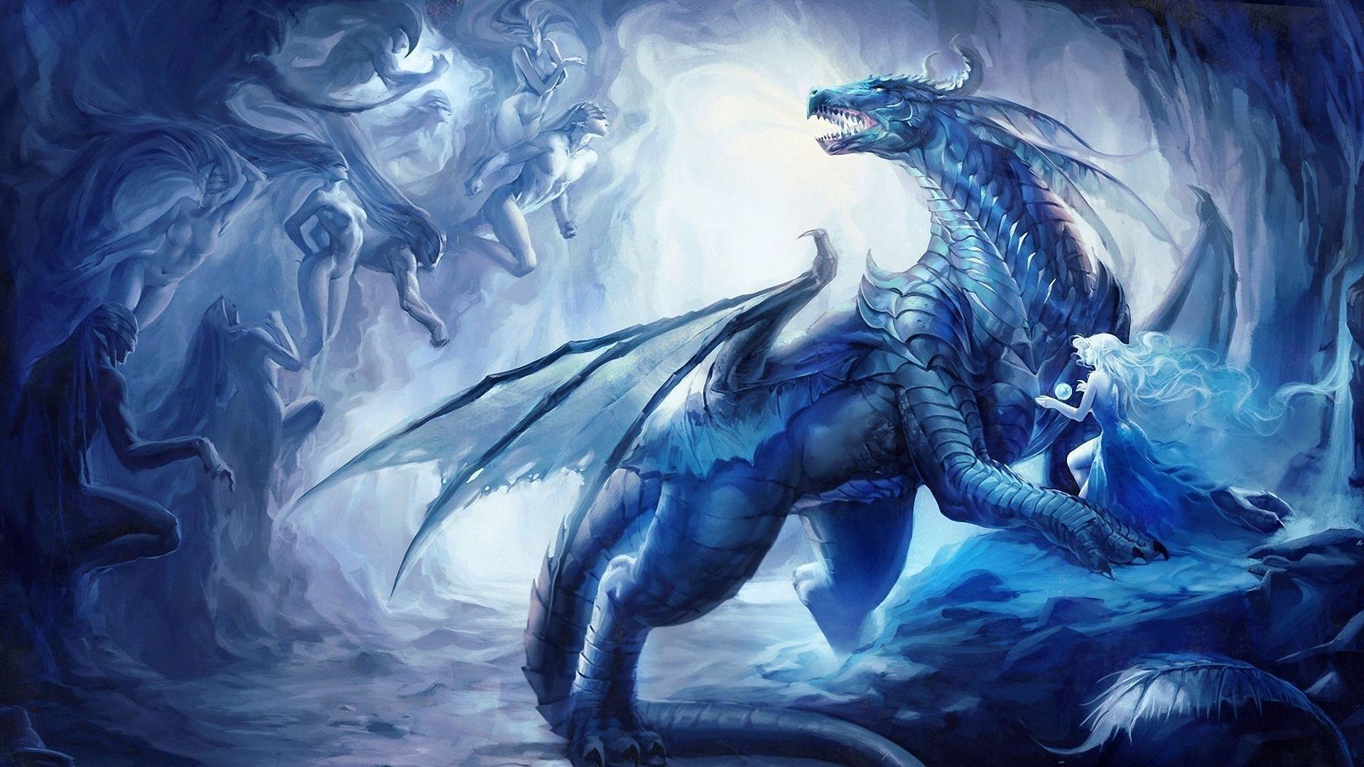 Beautiful blue shining dragon dragons are a symbol of long life, happiness and satisfaction. Dragon Beauty Wallpapers Wallpaper Cave