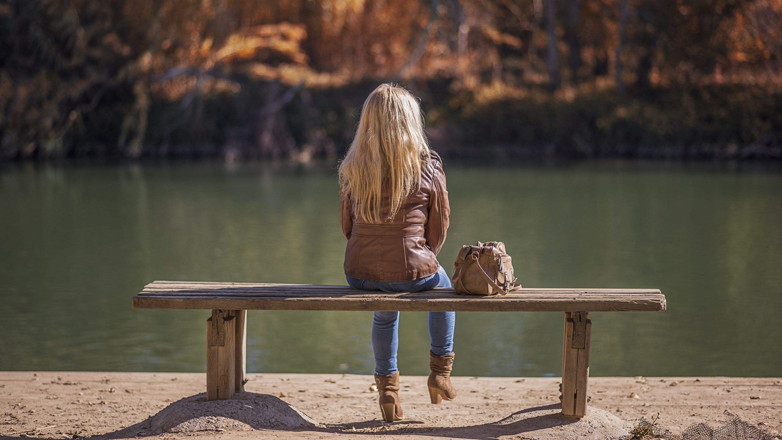 49+ Women Brunette Women Outdoors Park Bench Wallpaper Images