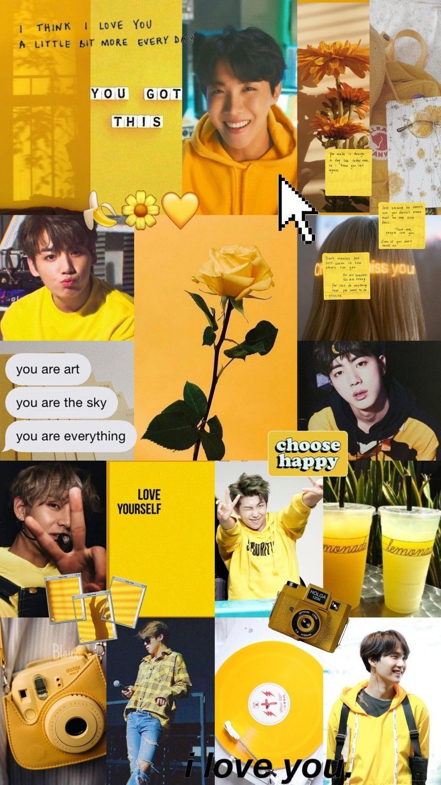Yellow Aesthetic Bts Wallpaper Aesthetic Novocom Top