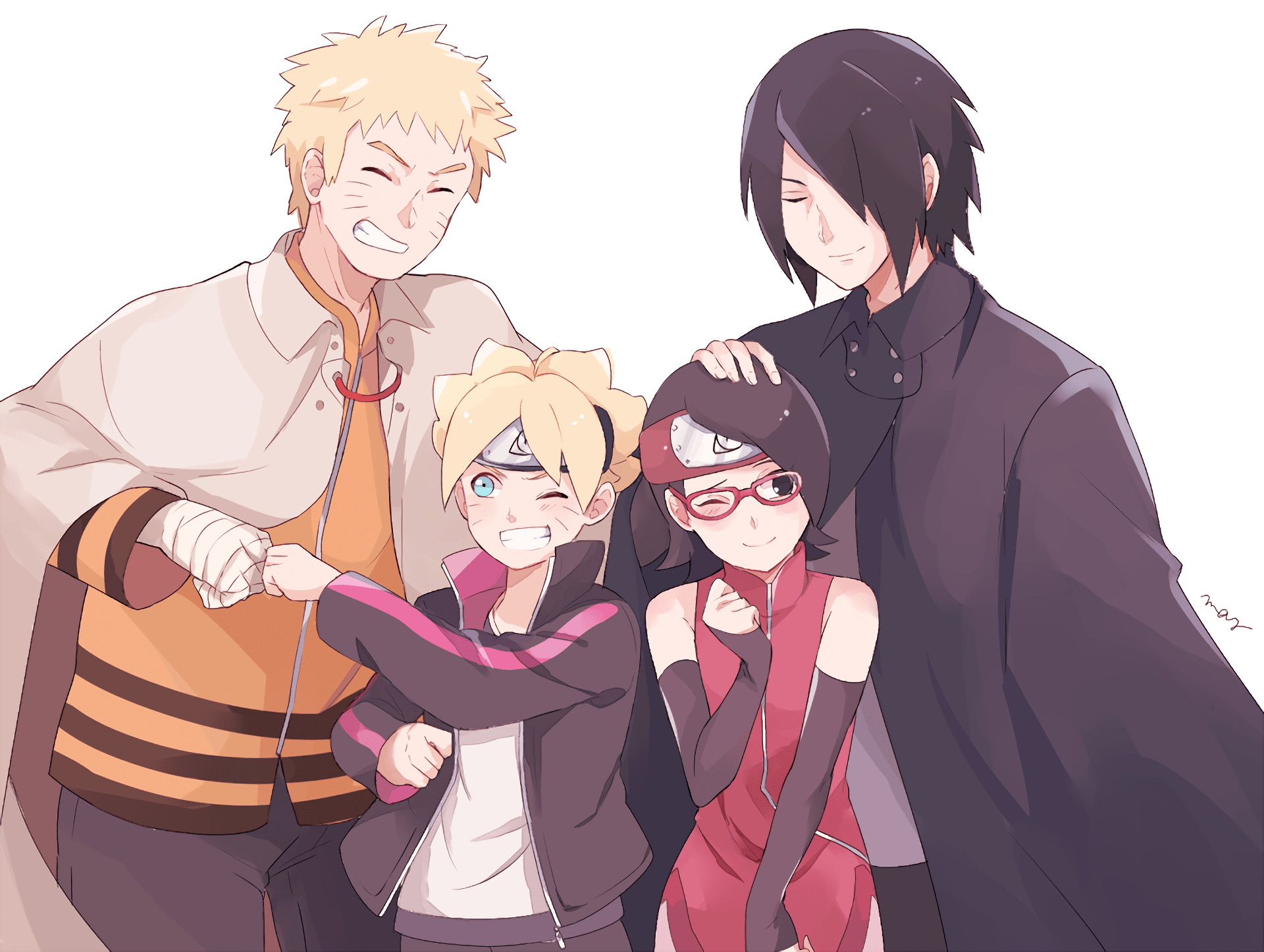 Naruto and sasuke as they are at the end of part 1 of the series. Sasuke And Sarada Wallpapers Wallpaper Cave