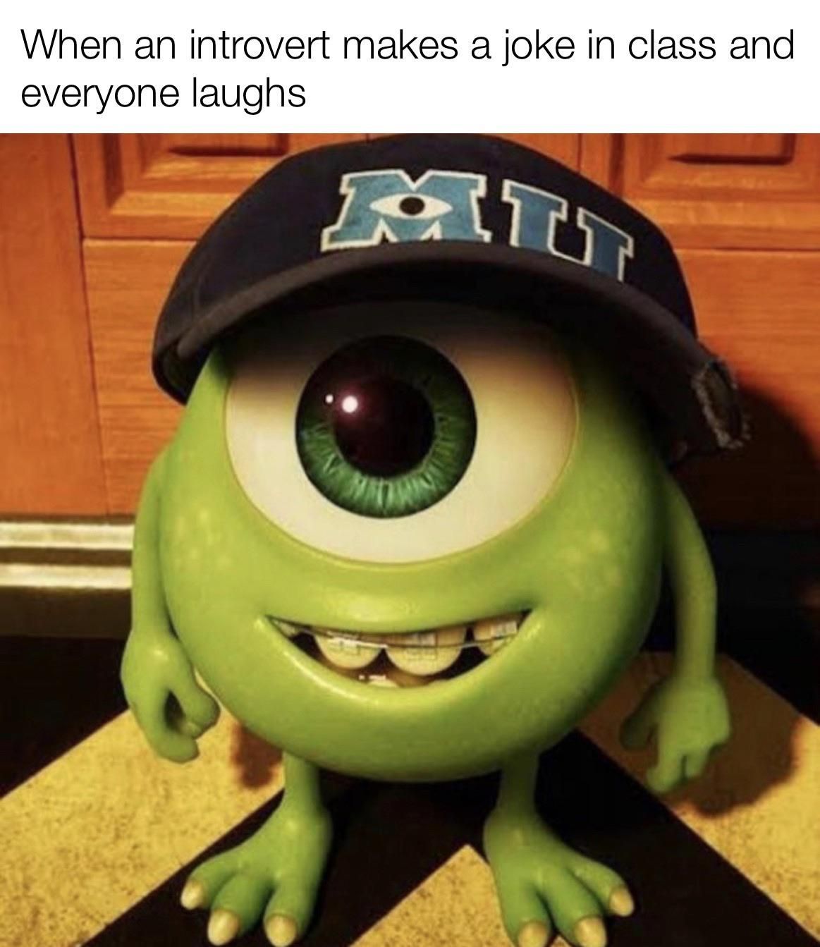 How about your favorite gif that comes alive every time you lift your wrist? Mike Wazowski Meme Wallpapers - Wallpaper Cave
