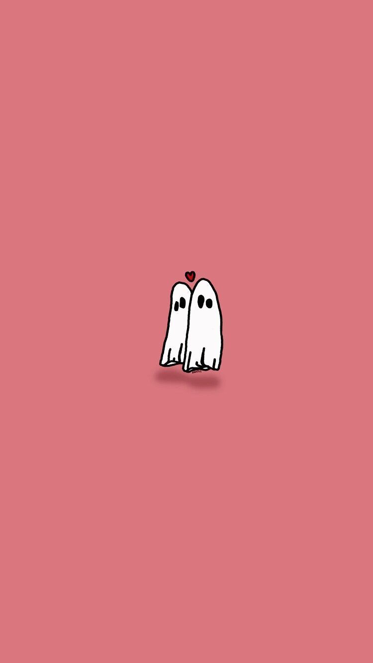 This is cute and spooky at the same time. Halloween Cartoon Aesthetic Wallpapers Wallpaper Cave