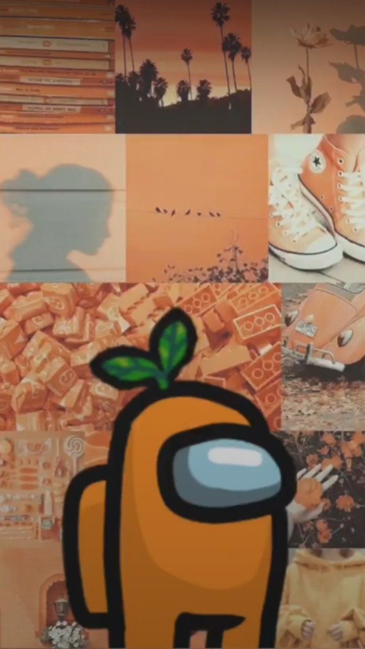 A perennial favorite of decorators, grasscloth has a natural beauty. Among Us Orange Wallpapers - Wallpaper Cave