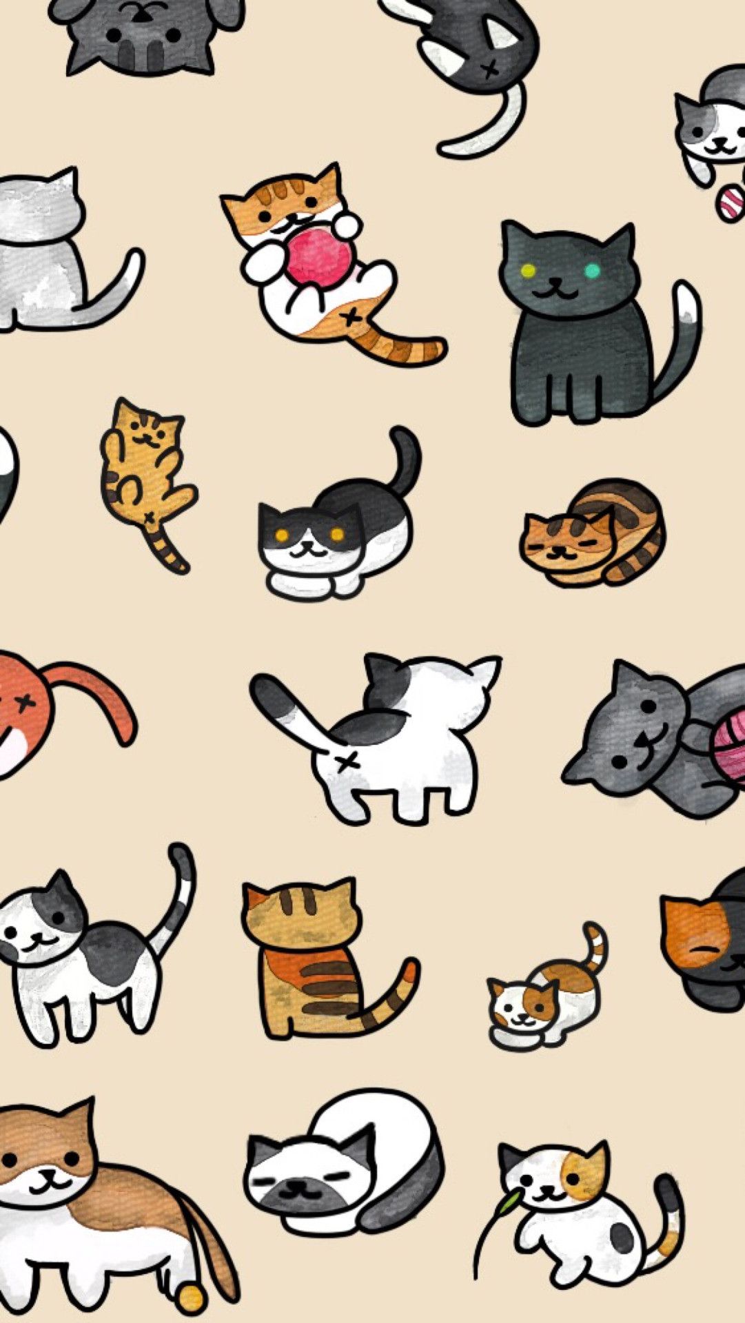Webdownload and use 100,000+ cute wallpaper stock photos for free. Cartoon Cat Mobile Wallpapers - Wallpaper Cave