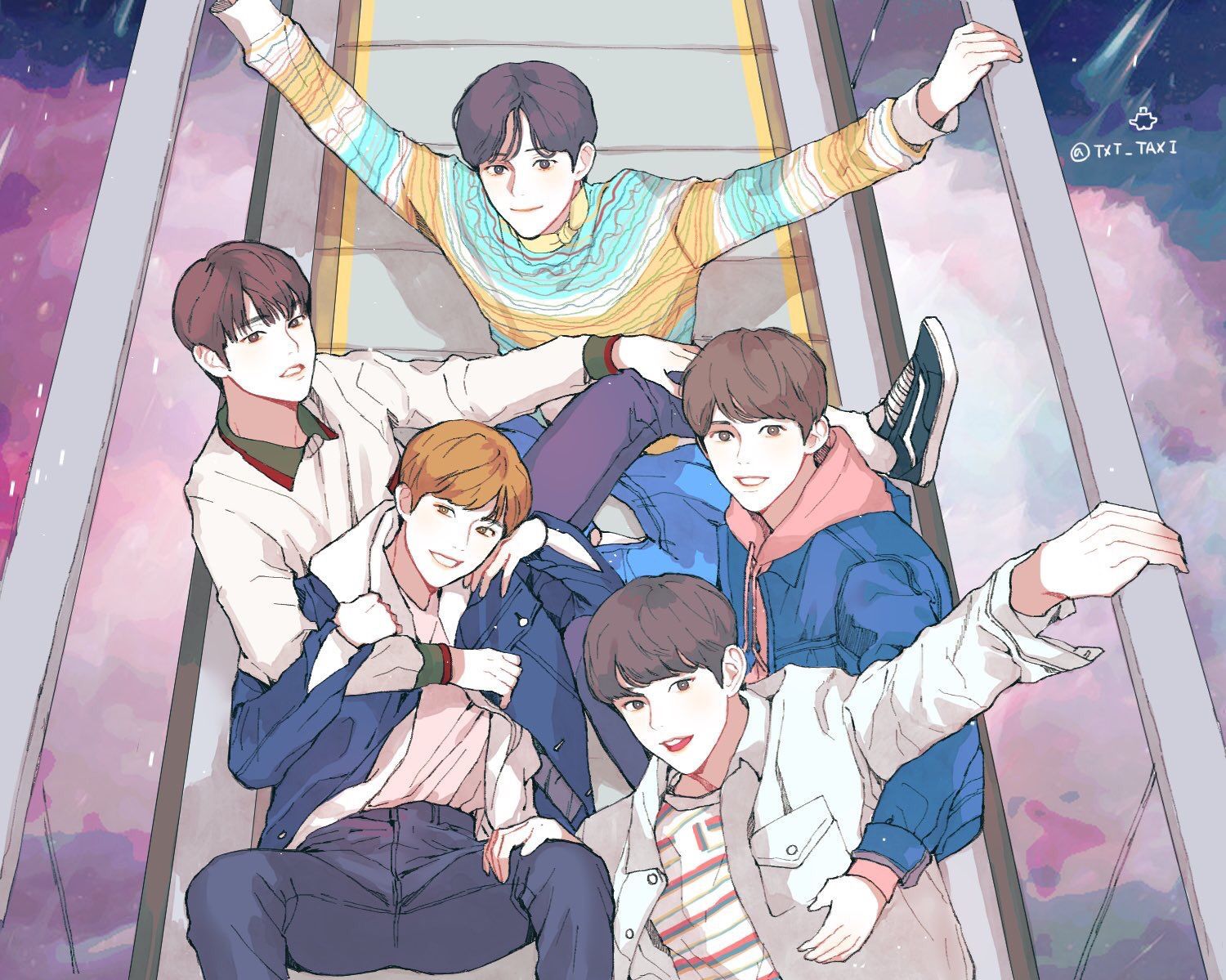 And we're back again with another attempt drawing a generic anime girl. Txt Anime Wallpapers Wallpaper Cave