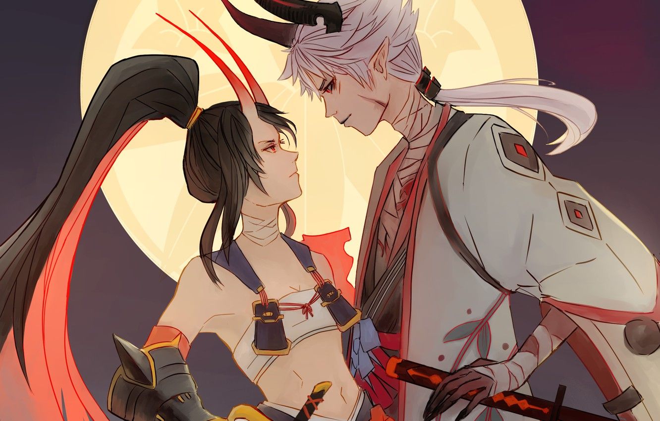 Wallpapers the demon, horns, sword, guy.anime.goodfon. Onikiri Wallpapers Wallpaper Cave