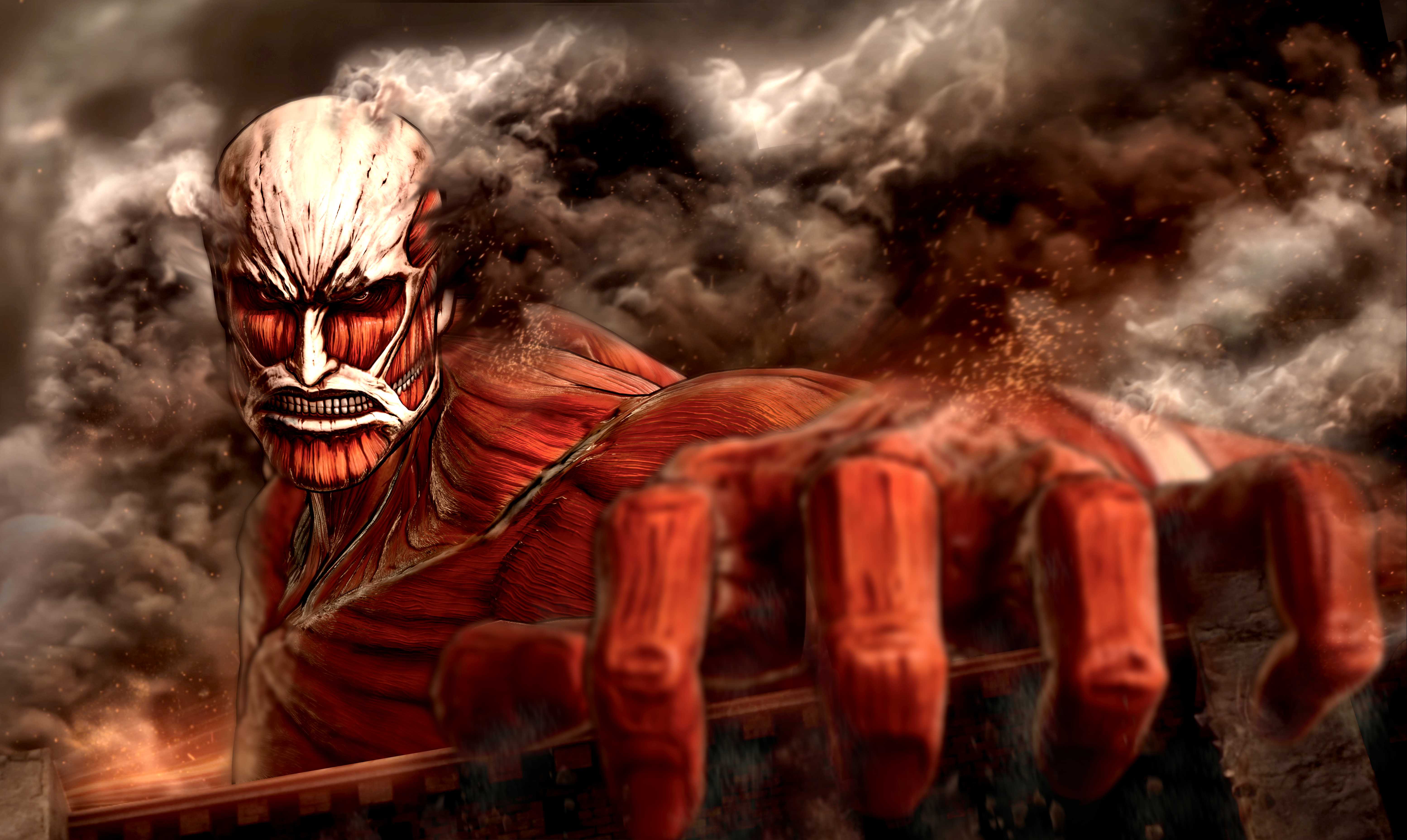  Attack On Titan Colossal Titan Wallpapers - Wallpaper Cave