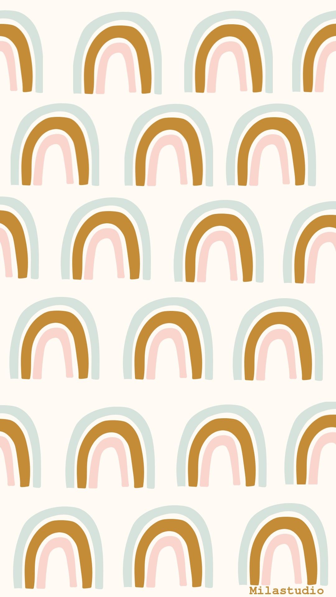 Minimal yet amazing, this awesome rainbow mural in muted tones is the perfect boho statement. Boho Rainbow Wallpapers Wallpaper Cave