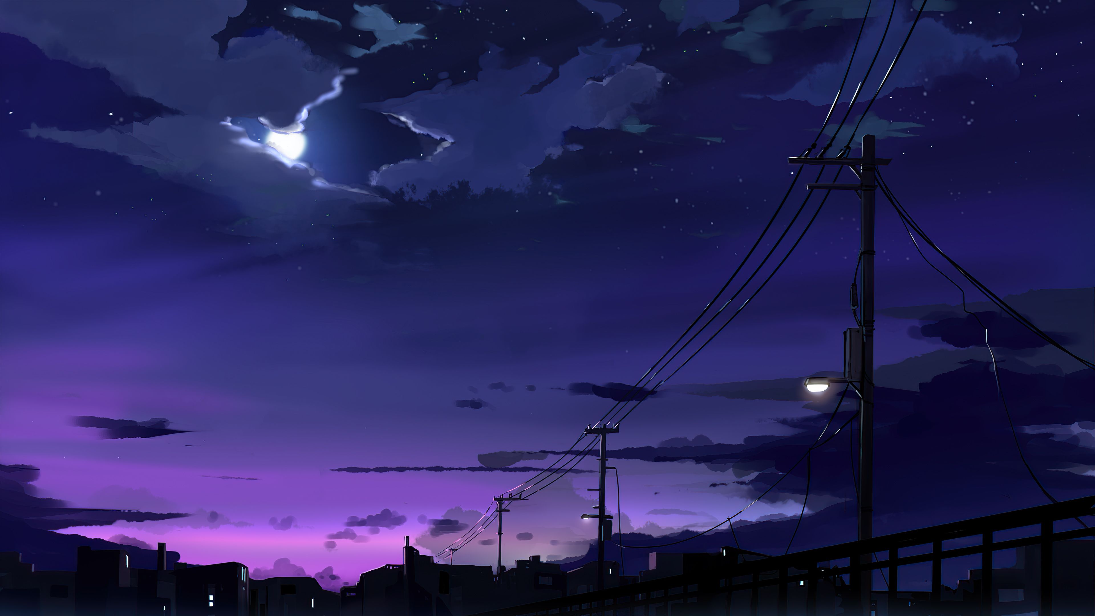A chamber buried in their backyard that . Anime Sky 4k Night Wallpapers Wallpaper Cave