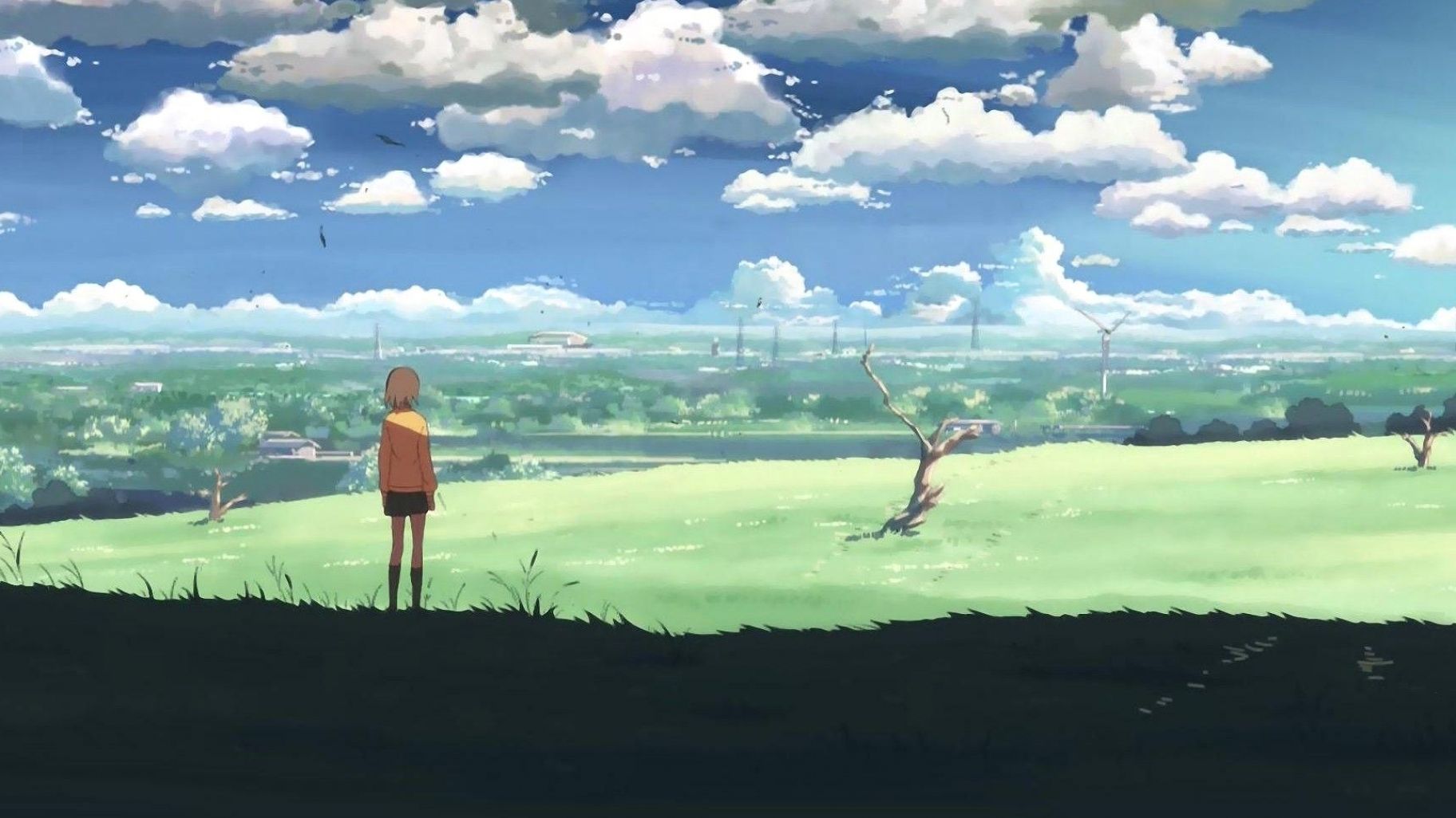 Video game's digital cg artwork, concept illustration, realistic cartoon style character design. Green Anime Scenery Wallpapers Wallpaper Cave