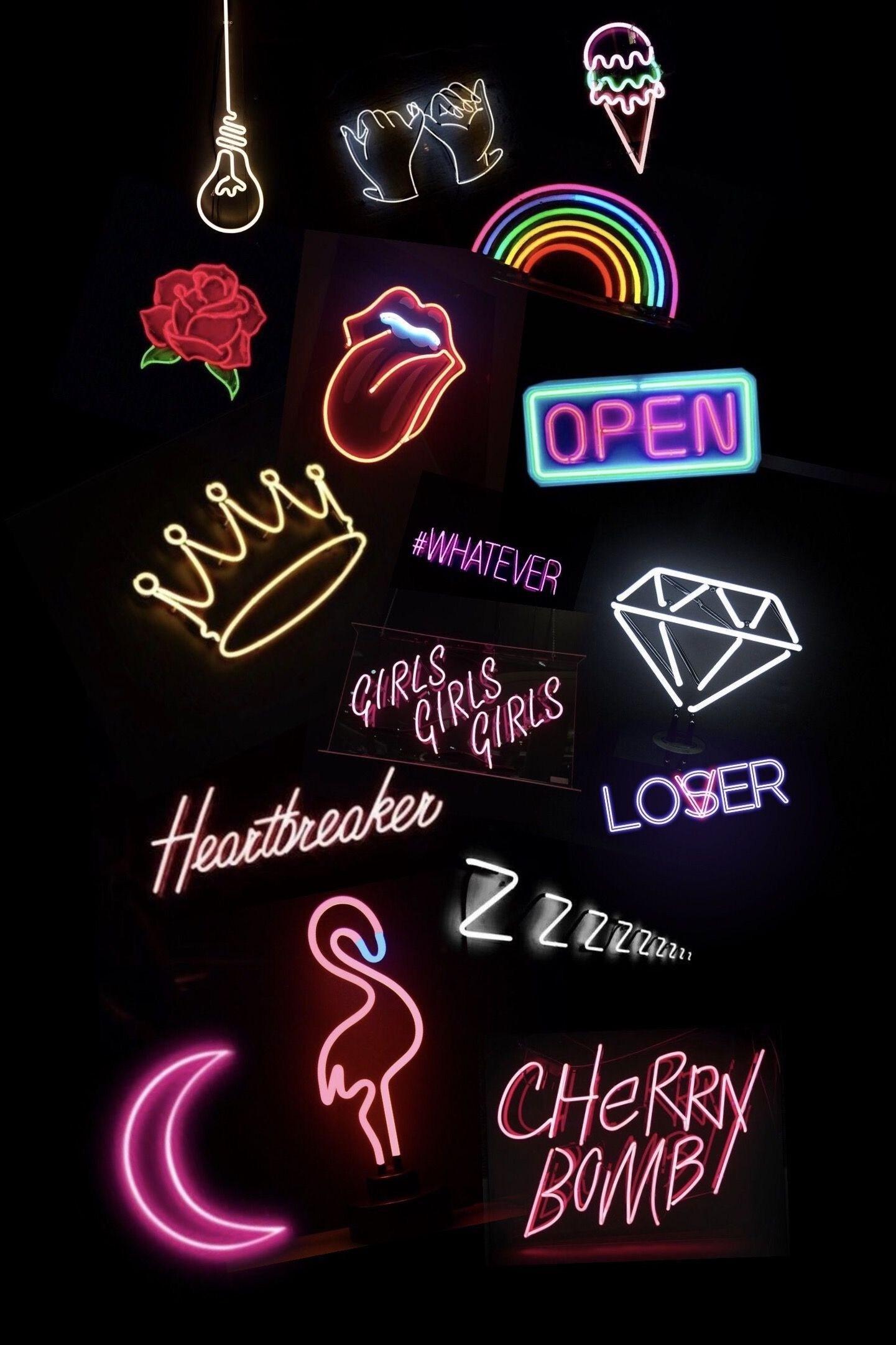 Curious about how to wire a led light? Neon Light Aesthetic Wallpapers Wallpaper Cave