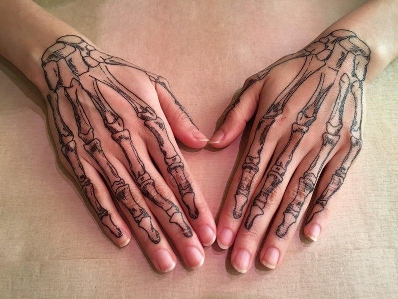 Top 10 Spooky Temporary Tattoos For Halloween - Walyou 596_x_794_jpg
