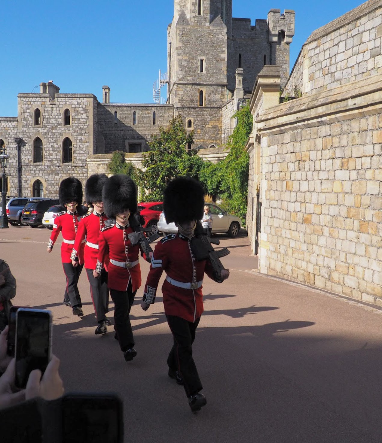 Windsor Castle Guards Marching