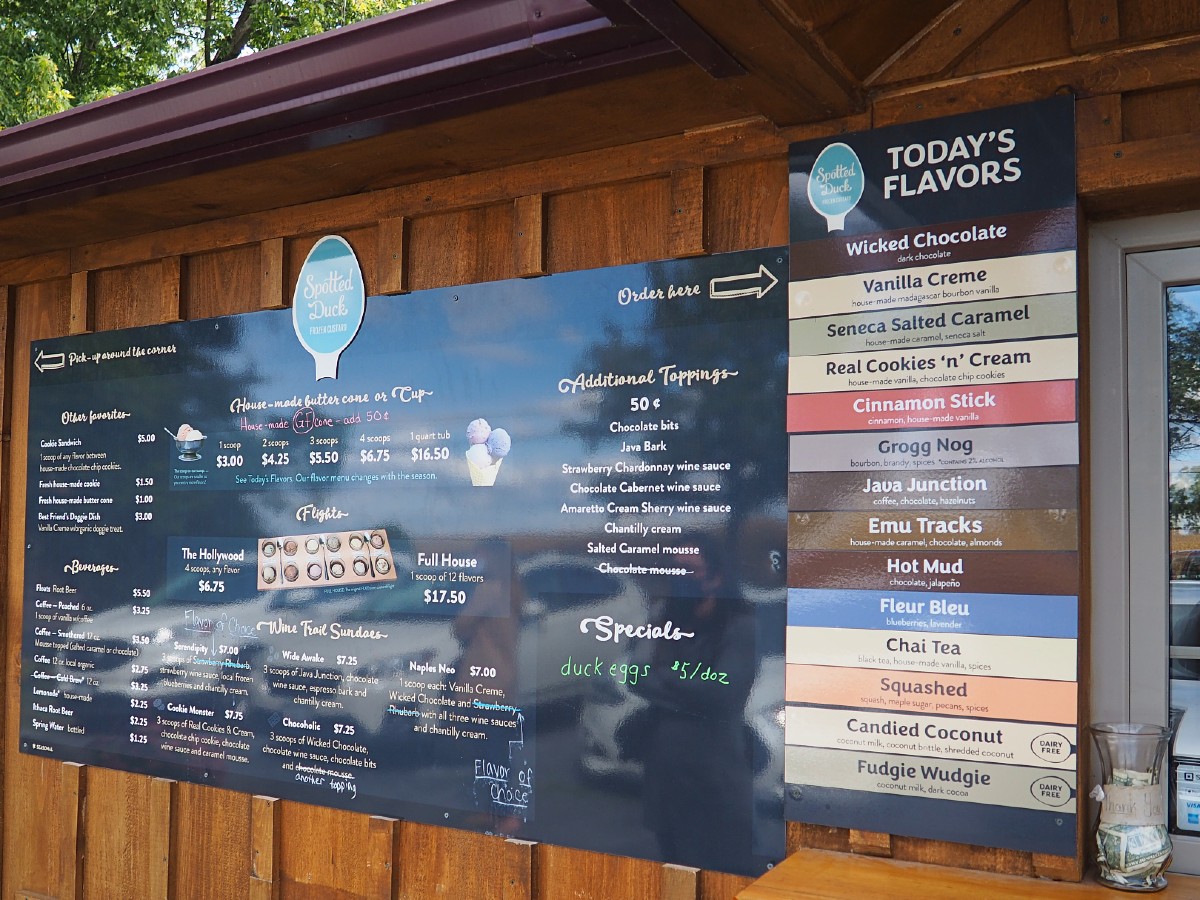 Spotted Duck Menu
