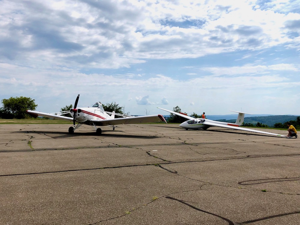 Towplane and Glider