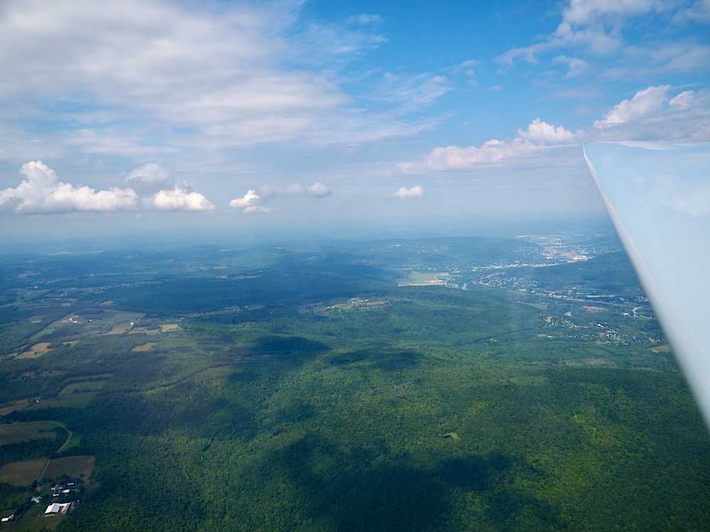 View of Elmira from Glider