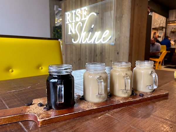 Coffee Flight at Rise N Shine