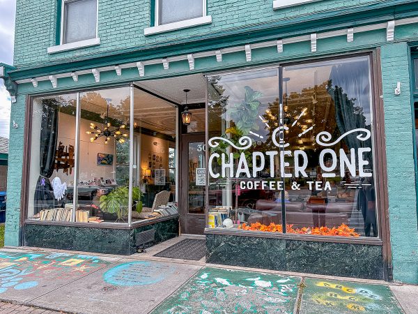 Exterior view of Chapter One Coffee in Plattsburgh, NY