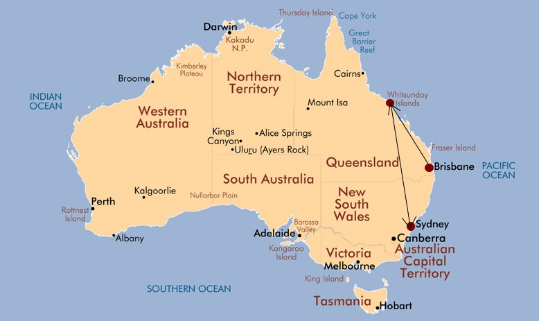 How long is the flight from perth airport to whitsunday coast airport (ppp)?. Whitsunday Islands Wandering With Whit