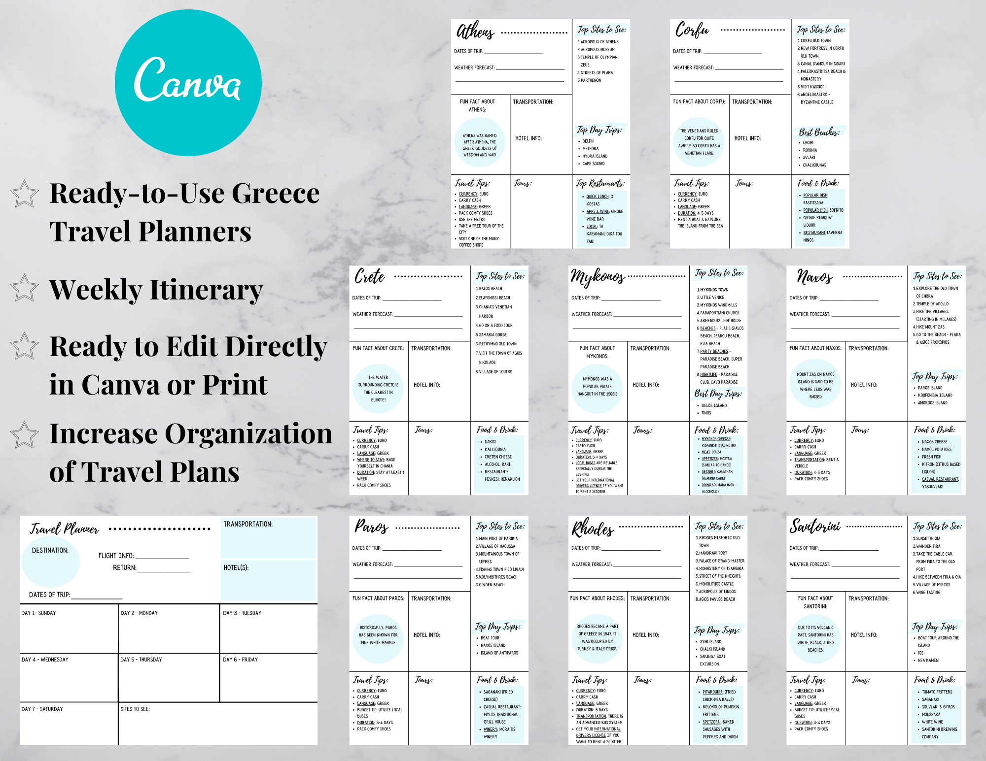 Each is a destination where. Greece Travel Planner Templates Wander Off The Beaten Path