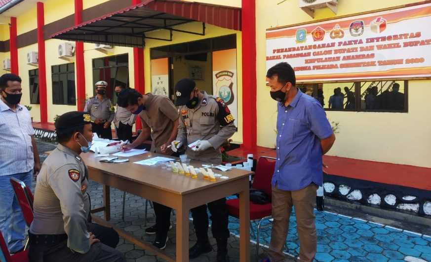 Lawan Narkoba, Berikut Hasil Tes Urine Dadakan ke 50 Anggota Polres