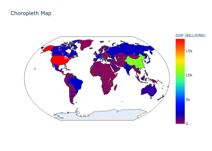 Plotly Express choropleth map with continuous color scales