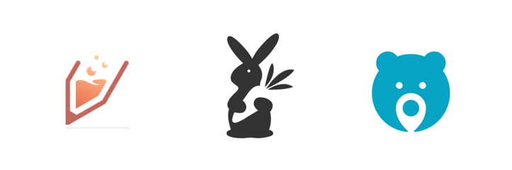 30のクリエイティブなミニマルのロゴ