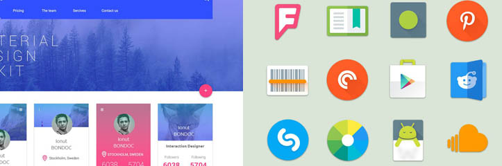 デザイナーとデベロッパーのためのマテリアルデザインリソース