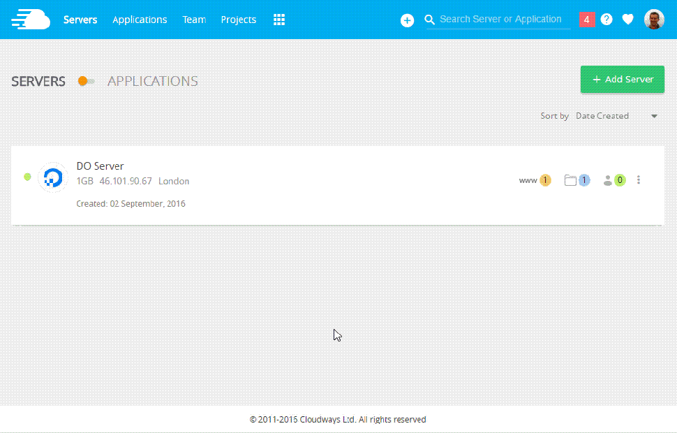 scale up your server on Cloudways