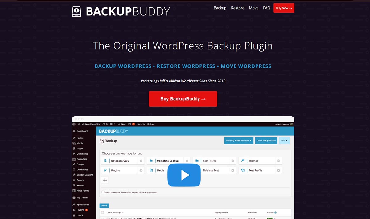 BackupBuddy - Premium WordPress Backup Plugin