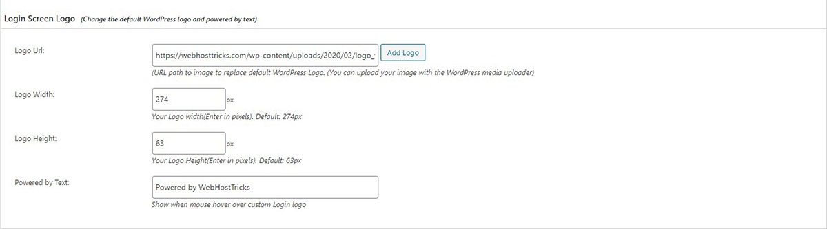 Change WordPress Login Logo