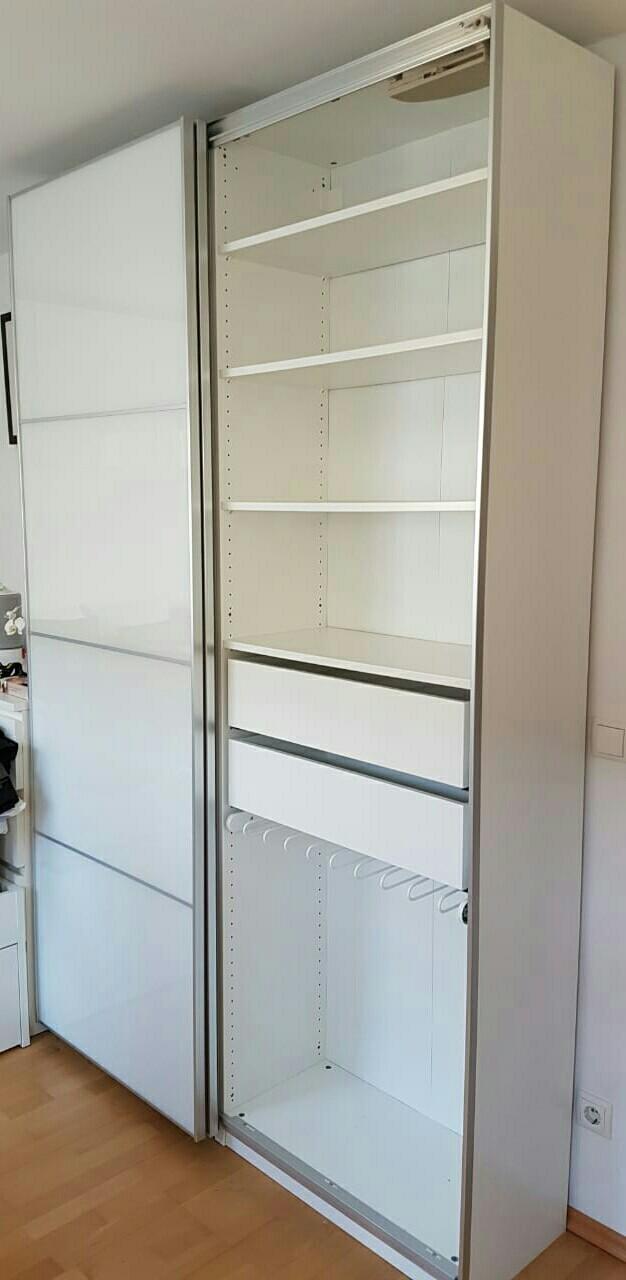 Kleiderschrank »tom«, ausziehbarer kleiderschrank, mit vorhang und vielen fächern,. IKEA PAX Schrank SchiebetÃ¼ren FÃRVIK 236 in 85757