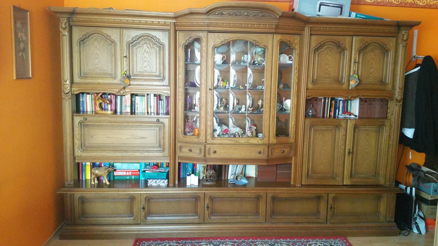 Landhaus kommode in weiß und kirschbaumfarben kiefer massivholz. Wohnzimmerschrank Eiche Rustikal Massiv in 85055